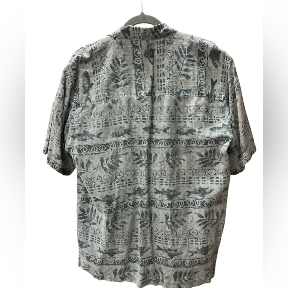 Tiki ethnic tribal Bugle Boy casual beachy vintage button down shirt-M - Picture 2 of 11